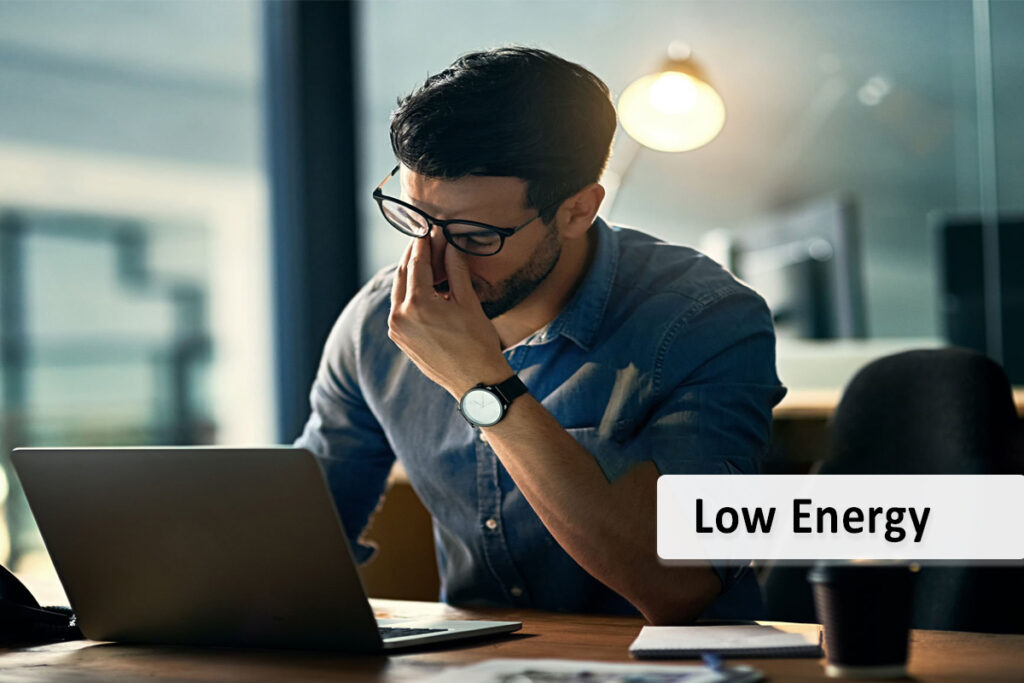 What is Low Energy in men?